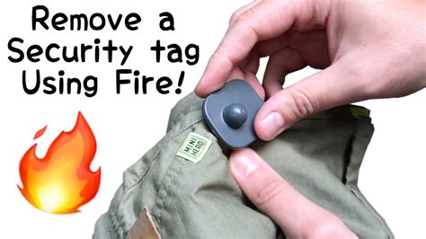 remove security tags from clothes